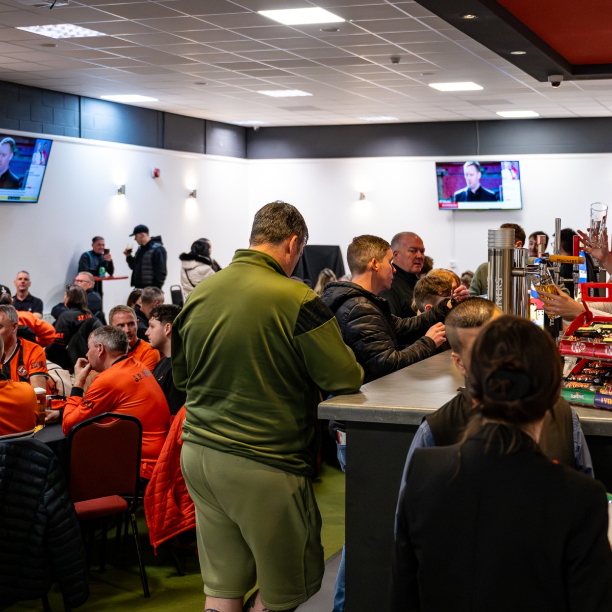 Supporters in the Hegarty Suite